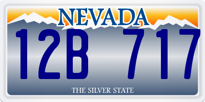 NV license plate 12B717