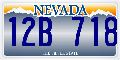 NV license plate 12B718