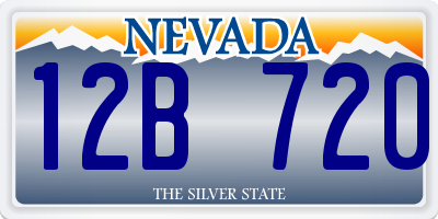 NV license plate 12B720