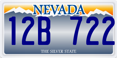 NV license plate 12B722