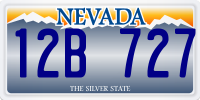 NV license plate 12B727