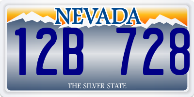 NV license plate 12B728