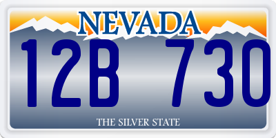 NV license plate 12B730