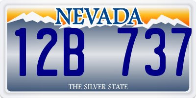 NV license plate 12B737