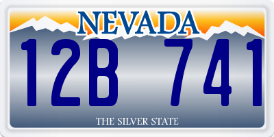 NV license plate 12B741