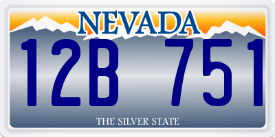 NV license plate 12B751