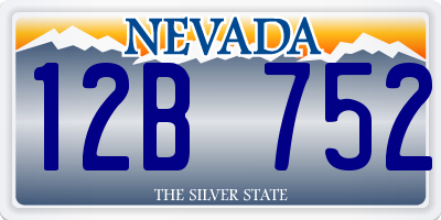 NV license plate 12B752