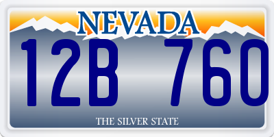 NV license plate 12B760