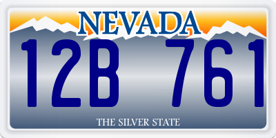 NV license plate 12B761