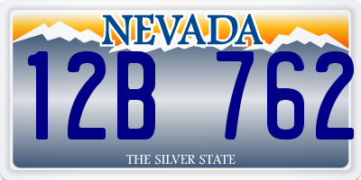 NV license plate 12B762