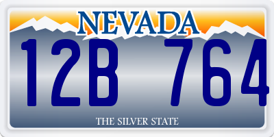 NV license plate 12B764
