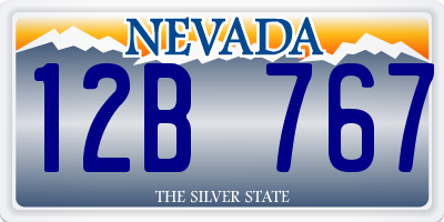 NV license plate 12B767