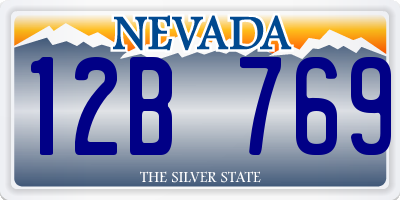 NV license plate 12B769