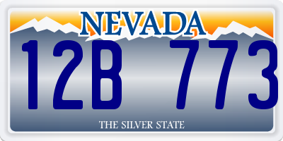 NV license plate 12B773