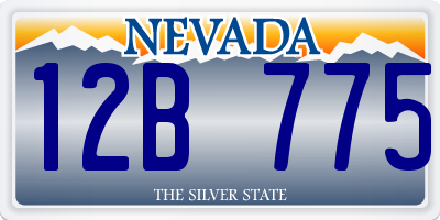 NV license plate 12B775