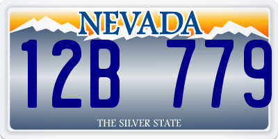 NV license plate 12B779