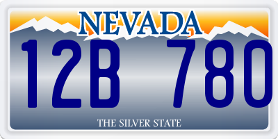 NV license plate 12B780