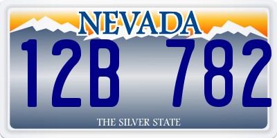 NV license plate 12B782