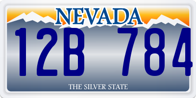 NV license plate 12B784