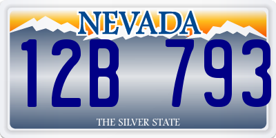 NV license plate 12B793