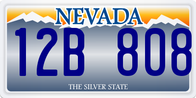 NV license plate 12B808