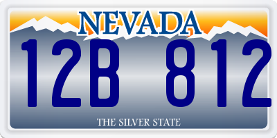 NV license plate 12B812