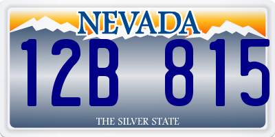 NV license plate 12B815