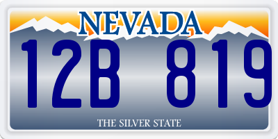 NV license plate 12B819