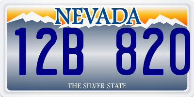 NV license plate 12B820