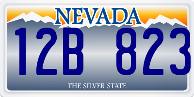 NV license plate 12B823