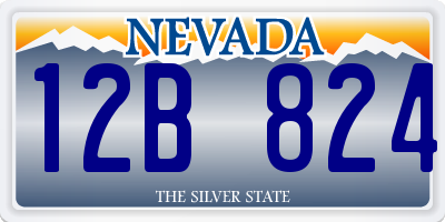 NV license plate 12B824