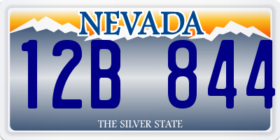 NV license plate 12B844