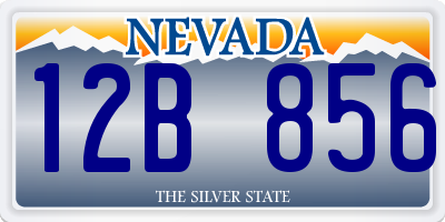 NV license plate 12B856