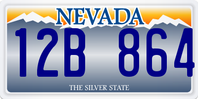NV license plate 12B864