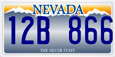 NV license plate 12B866