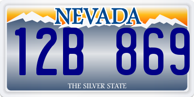 NV license plate 12B869