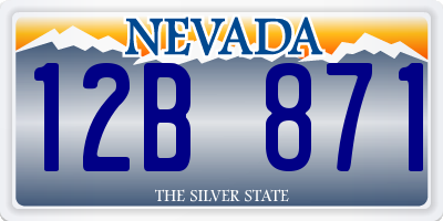 NV license plate 12B871