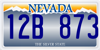 NV license plate 12B873