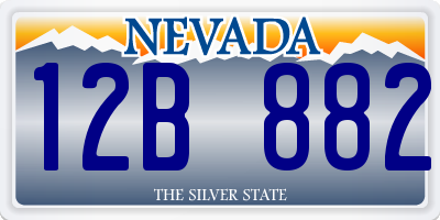 NV license plate 12B882