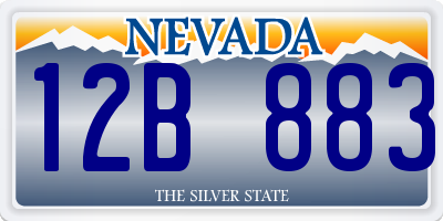 NV license plate 12B883