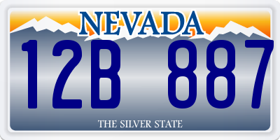 NV license plate 12B887