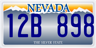 NV license plate 12B898