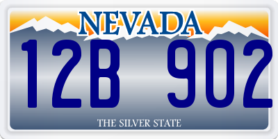 NV license plate 12B902