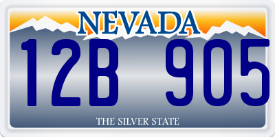 NV license plate 12B905