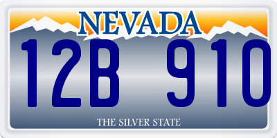 NV license plate 12B910
