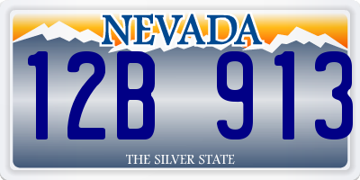 NV license plate 12B913