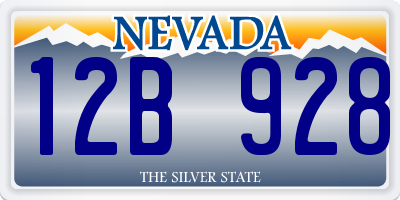 NV license plate 12B928