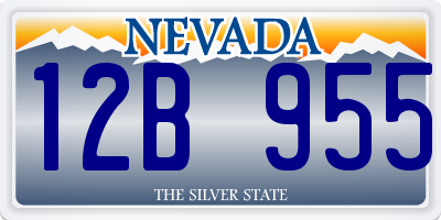 NV license plate 12B955