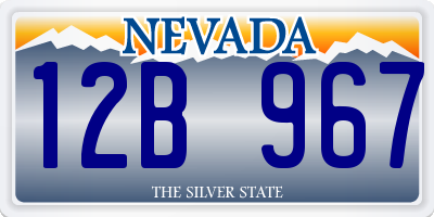 NV license plate 12B967