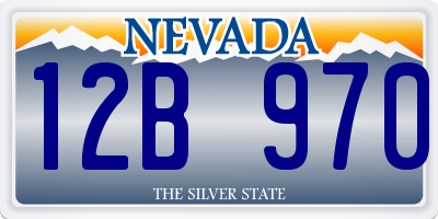 NV license plate 12B970